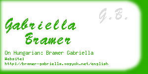 gabriella bramer business card